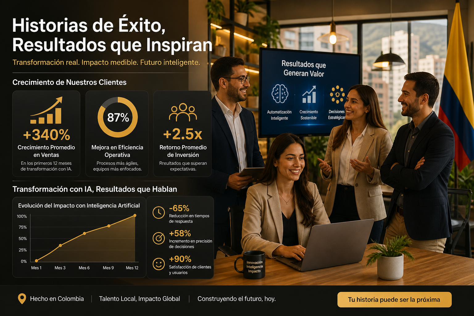 Casos de Éxito Claude AI en Colombia