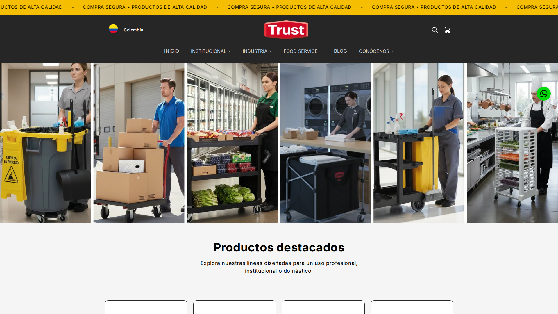 Captura de Trust Colombia
