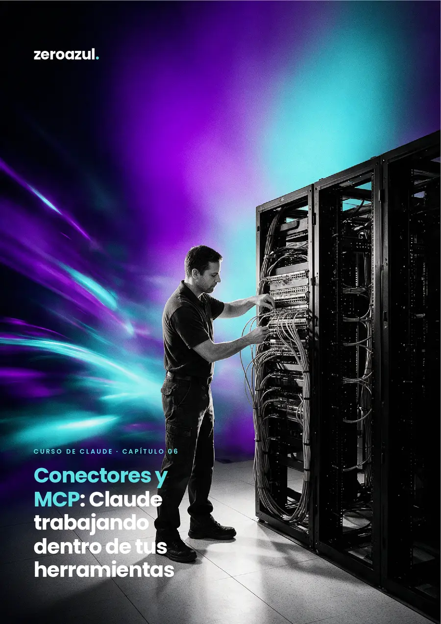 Portada del capítulo 6 del curso de Claude: Conectores y MCP: Claude trabajando dentro de tus herramientas