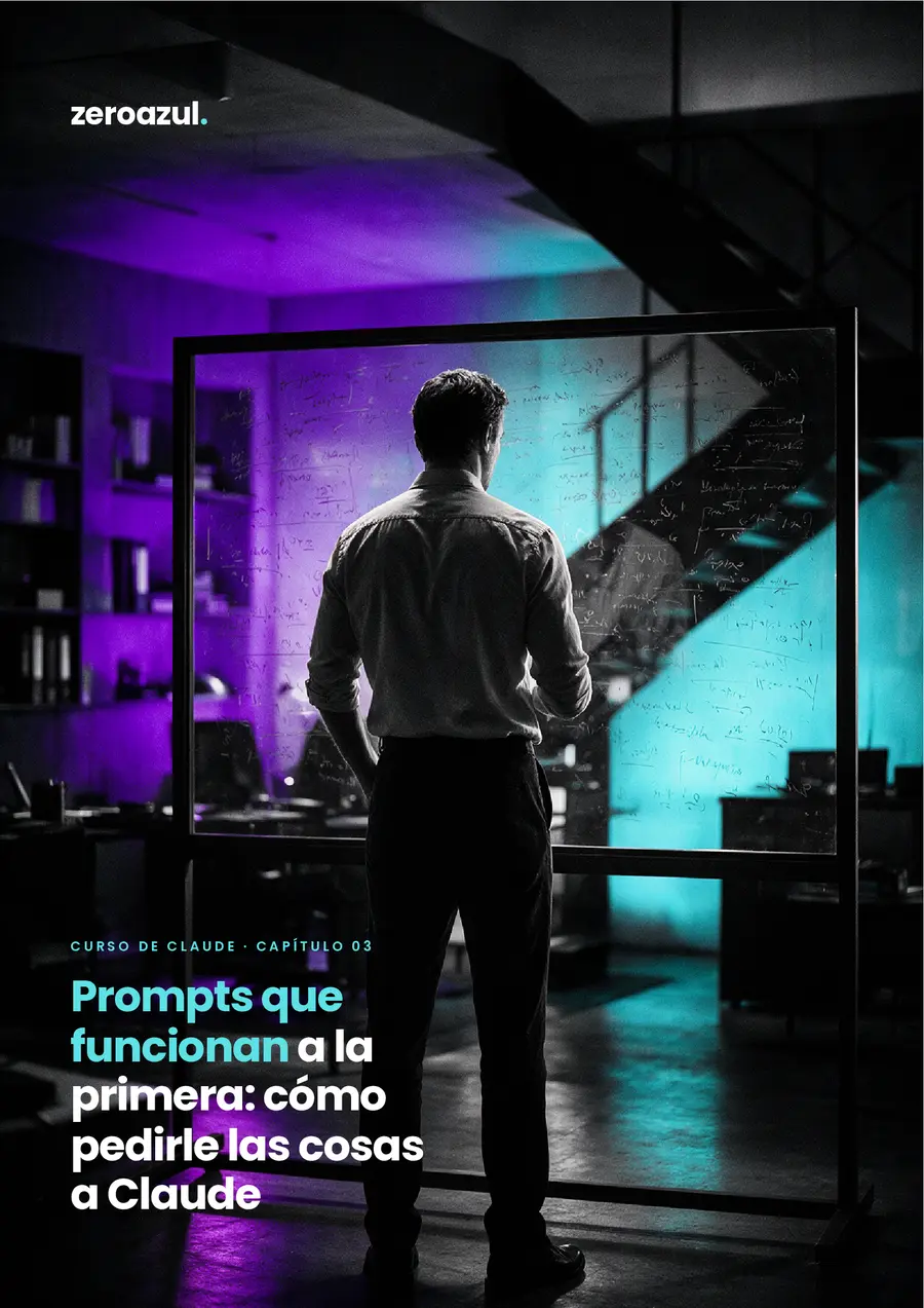 Portada del capítulo 3 del curso de Claude: Prompts que funcionan a la primera: cómo pedirle las cosas a Claude