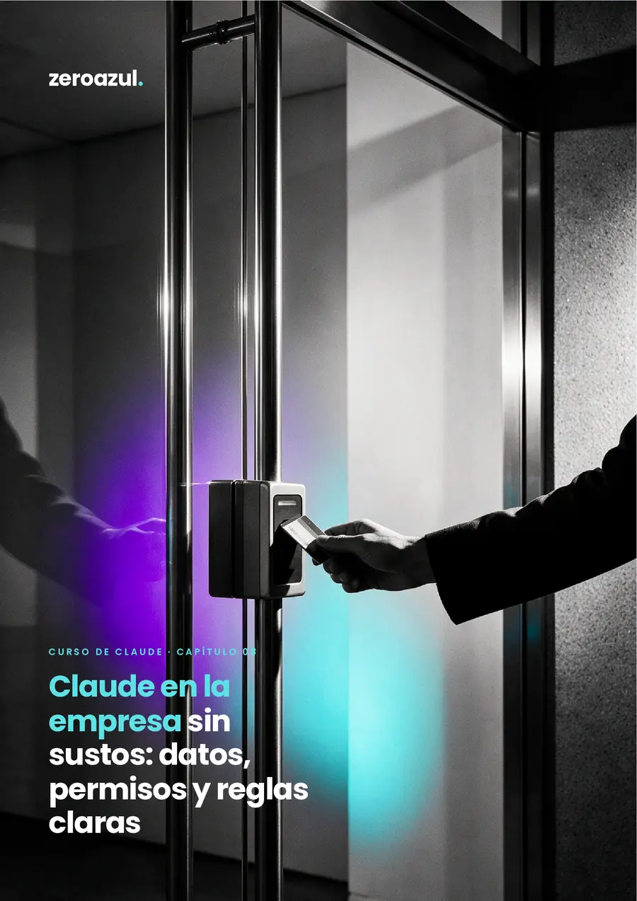Portada del capítulo 8: Claude en la empresa sin sustos: datos, permisos y reglas claras