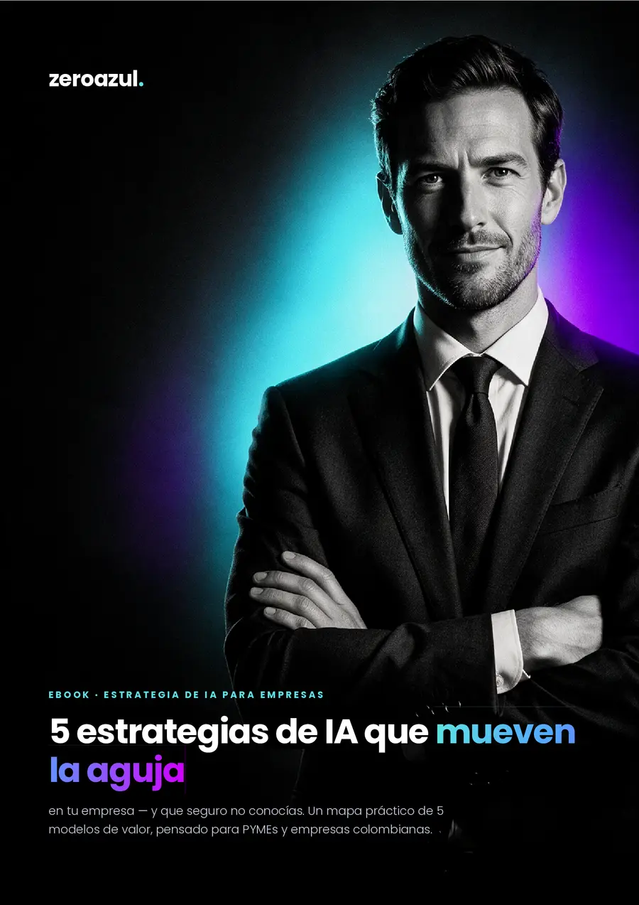 Portada del ebook 5 estrategias de IA que mueven la aguja